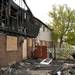 The charred remains of a Liberty Square townhome. 